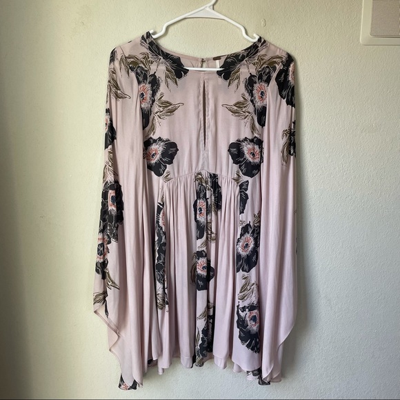 Free People Light Pink Floral Dress - Picture 1 of 9